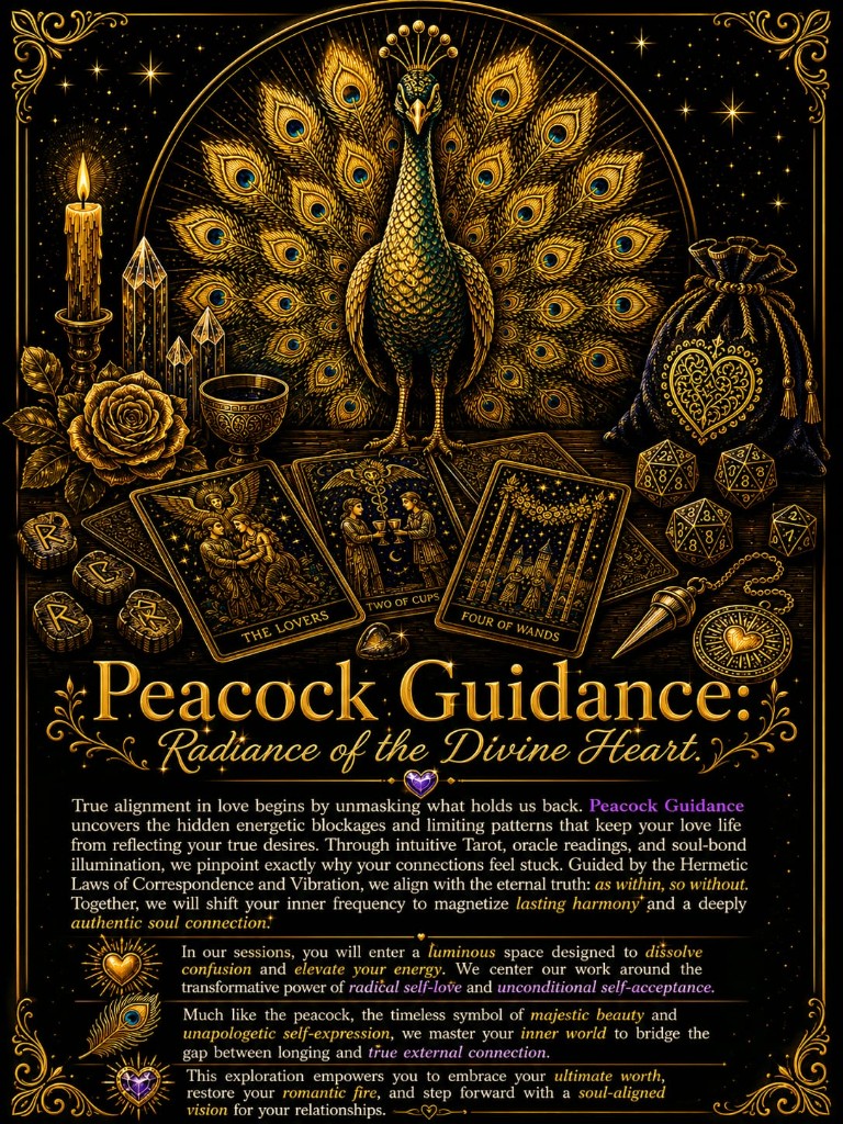 Peacock Guidance: Radiance of the Divine Heart