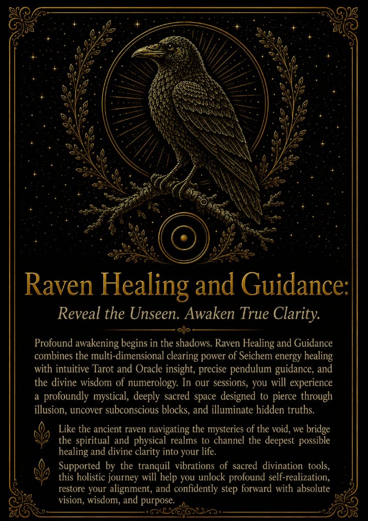 Raven Healing and Guidance: Reveal the Unseen. Awaken True Clarity.