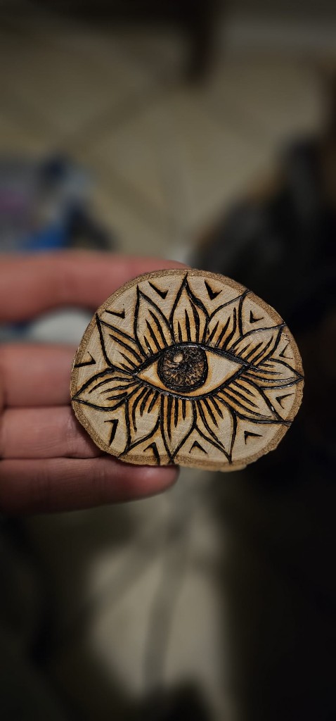 All-Seeing Eye Sunflower Protection Talisman